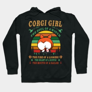 Corgi Girl - Witch - Lioness - Hippie - Sailor (106) Hoodie